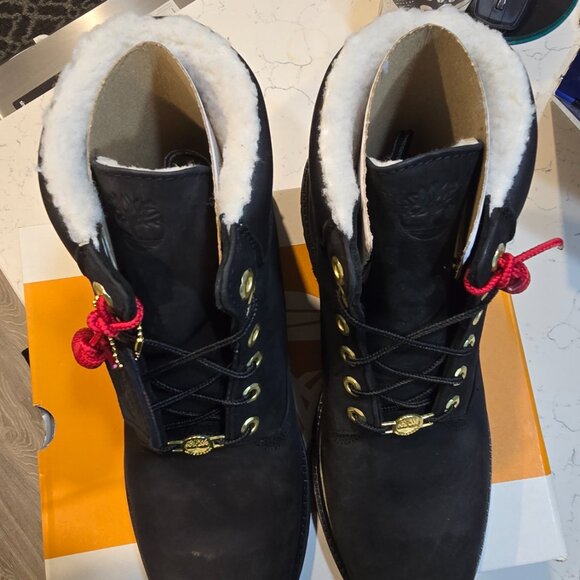 Timberland Premium 6 in Warm Lined Boots Nubuck Fleece Lined 0A42SR 001 MENS 12 - Picture 8 of 16